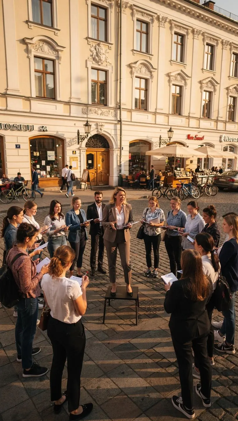 Konsultantas dirba su klientu, aptardami karjeros galimybes.